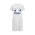 thumbnail image 5 of Tnhcen Halloween Home Loungewear Plus Size Cartoon Print Short Sleeve Sleep Dress Round Neck Soft Polyester Spandex S-2XL for Relaxed Festive Vibes, 5 of 5