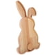 thumbnail image 4 of Bandejas para servir con forma de conejo de granja Bandejas de madera para embutidos con forma de conejo para Pascua o primavera, 4 of 8