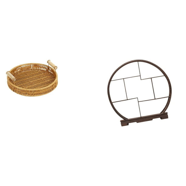 Cesta De Frutas Tejida, Expositor, Cuenco Para Servir Aperitivos, Organizador De Platos De Pan, Estante Para Manualidades, Estante Antiguo, Almacenamiento, Decoración Del Hogar, Regalo Para