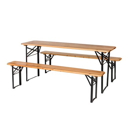 Buy-Hive 3PCS Patio Table Set Folding Picnic Dining Beer Table Bench ... Buy-Hive 3PCS Patio Table Set Folding Picnic Dining Beer Table Bench ...