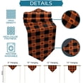 thumbnail image 4 of Chemin de Table Halloween Citrouille Monstre Écharpes de Commode Orange Noir Carreaux Buffalo Décoratifs pour Fête d'Halloween Rassemblement Décorations de Table à Dîner, 18x72 Pouces, 4 of 7