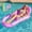 Pink, variant on Joyfy Pool Lounge Float for Adult, Inflatable Pool Floats Lounger Raft Floaties with Cup Holders Foot Rest Swimming Floaty