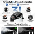 thumbnail image 4 of Costway Portable Steam Sauna for Home Full Body Sauna Box with 3L Steam Generator Black, 4 of 10