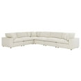 thumbnail image 2 of Modway Commix 6 Piece Down Filled Overstuffed Sectional Sofa Set in Light Beige, 2 of 5