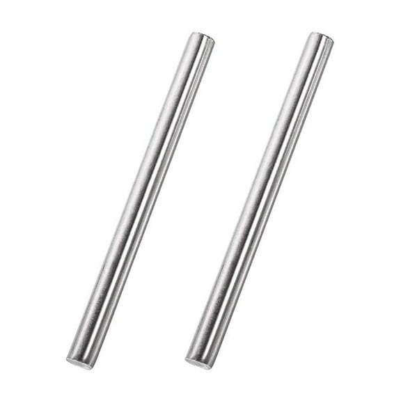 8mm x 100mm Stainless Steel Solid Round Rod for DIY Craft - 2pcs