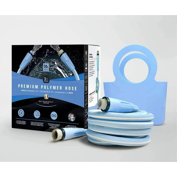 It's Magic Expandable Garden Hose 5/8 in. x 50ft, Ultralight, Drinking water safe, Made in Italy, UV tested