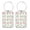 Multi3, variant on RATGON 2 Pack Luggage tag PU Leather with Stainless Steel Loop Gradient Flowers Travel Trip