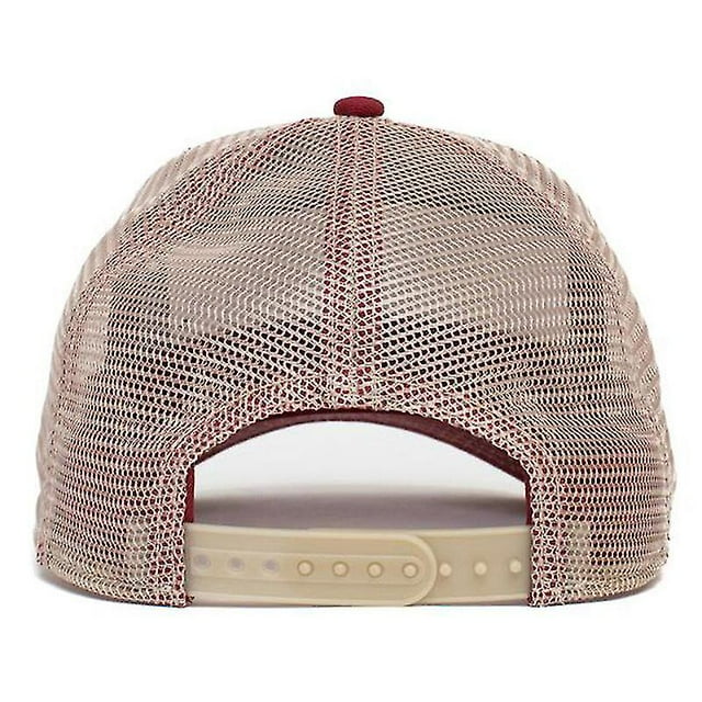 Casquette de Baseball à Boutons-Pression en Maille avec Broderie de Lettres Hip Hop, Chapeau de Soleil Extérieur