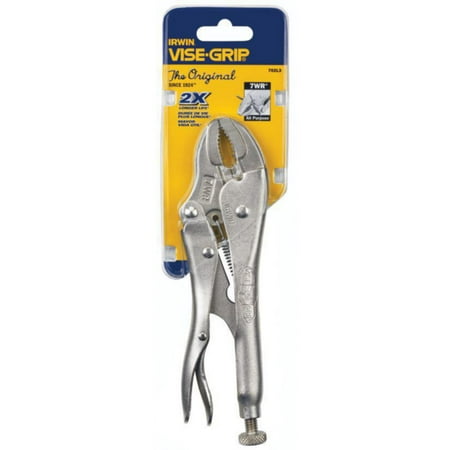 

Irwin 7 Curved Jaw Locking Pliers with Wire Cutter - 7 (175 mm) 1 each sold by each