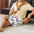 thumbnail image 2 of Daiia Retro Rooster Mens Woven Stretch Pajama Short,Short Pajama Pants-4X-Large, 2 of 7