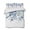 Blue White, variant on Eucalyptus Leaves Summer Quilt Set King Size, Soft Microfiber Quilted Bedding Set with 2 Pillow Shams, Watercolor Weeping Teal Botanical Lightweight All Season Bedspread Coverlet for Bedroom 96"x106"