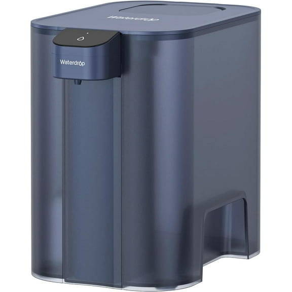 Waterdrop Mega Electric Water Filter Pitcher, Dispenser, 200-Gallon, 5X Times Long-Life Filtered Water Pitchers, NSF/ANSI 42&53&401&372, Reduce Chlorine, Lead, PFAS, 27-Cup, Blue, with 1 Filter
