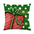 thumbnail image 5 of Christmas Throw Pillow Covers 18x18 Set of 4 Xmas Series Holiday Cushion Pillow Cover Christmas Decorations for Sofa Couch Bed Farmhouse Outdoor Living Room, 5 of 5