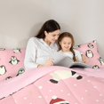 thumbnail image 5 of Castle Fairy Cartoon Penguin Girl 3 Pieces Queen Comforter Set,Polka Dots Ultra Soft Bedding Sets,Festival Christmas Bedding Comforter Set,Ultra Soft Home Decor, 5 of 8
