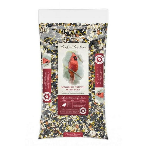 Global Harvest Foods  10 lbs Songbird Selections Wild Bird & Poultry Bird Seed, Fruits & Nuts