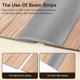 thumbnail image 2 of SelfAdhesive Transition Profile, 4 cm Wide, Transition Strip, Floor PVC Cover Strip, SelfAdhesive (Grey 6 m) Grey 6m, 2 of 5