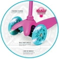 Zipper Pink 3 Wheel Scooter with Light Up Wheels Suits Boys