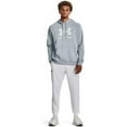thumbnail image 3 of Under Armour mens Rival Fleece Logo Hoodie, 465 Harbor Blue / / White, Large, 3 of 6