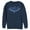 Navy Blue, variant on Men's Batman Logo Digital Wing Sweatshirt Charcoal Heather Small