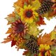 thumbnail image 3 of Corona artificial de Acción de Gracias con girasoles y piñas, 24 pulgadas, sin iluminación, 3 of 4