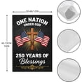 thumbnail image 2 of 250 Anniversary Flag Garden Flag Art Banner Farmhouse 12×18in, 2 of 6