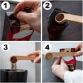 thumbnail image 4 of 50 Pcs Wooden Coffee Scoop and Bag Clip Measure Spoon 2-In-1 Bags Sealer Measuring Spoon for Beans,Espresso Coffee,Tea, 4 of 8