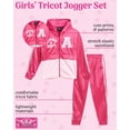 thumbnail image 2 of Real Love Girls' Tracksuit Set - 2 Piece Tricot Zip Jacket and Jogger Sweatpants (4-16), 2 of 7