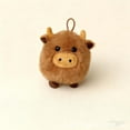 thumbnail image 5 of Adorable Scottish Cow Toy Hanging Keychain Soft Cuddly Stuffed Animal For Children And Adults Home Decoration, 5 of 5