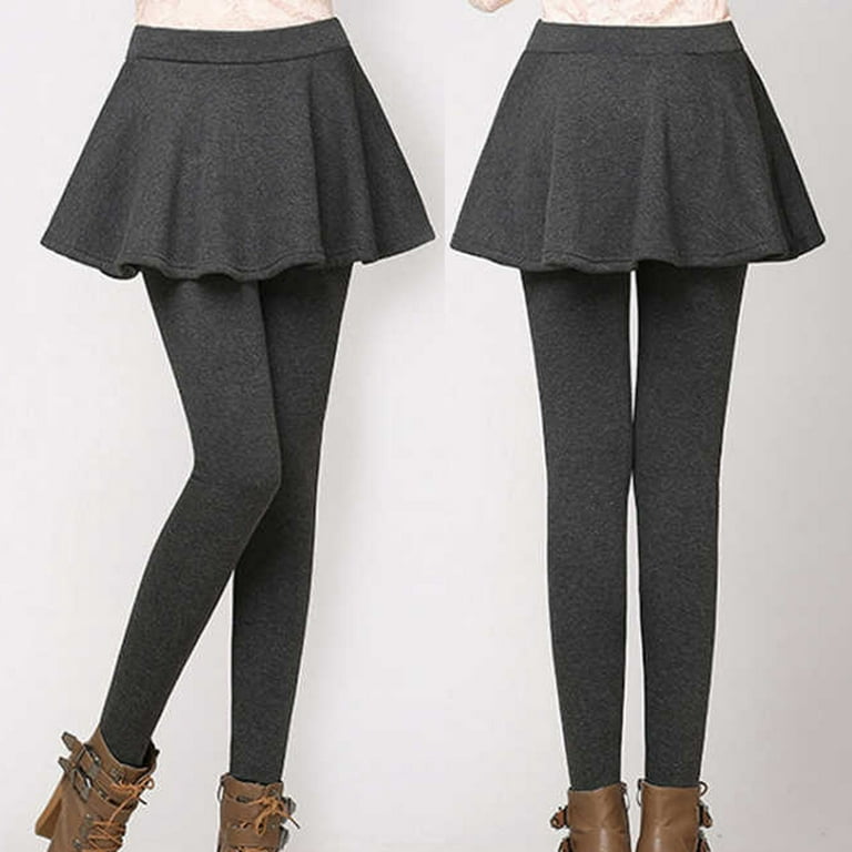 huaai women autumn winter tight plusthicken skirt pants stretch slim  leggings womens casual jogger pants grey s