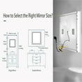 thumbnail image 2 of LUVODI 31.50x31.50 inch Square Lighted Bathroom Mirror with Bluetooth Speaker Dimmable Vanity Makeup Wall Mounted Mirrors, Backlit + Front Lit, Memory Function, Anti-Fog, Horizontal/Vertical, 2 of 14