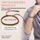 thumbnail image 2 of Pulsera trenzada Uxcell, pulsera de cuerda tibetana hecha a mano, pulsera de protección de oración de buena suerte, tamaño ajustable para regalos, aniversario, familia, rojo verde, 2 of 6