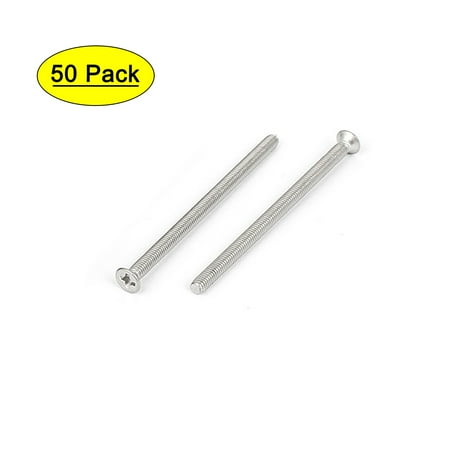

Uxcell M3x50mm Flat Countersunk Head Machine Screws 50pcs