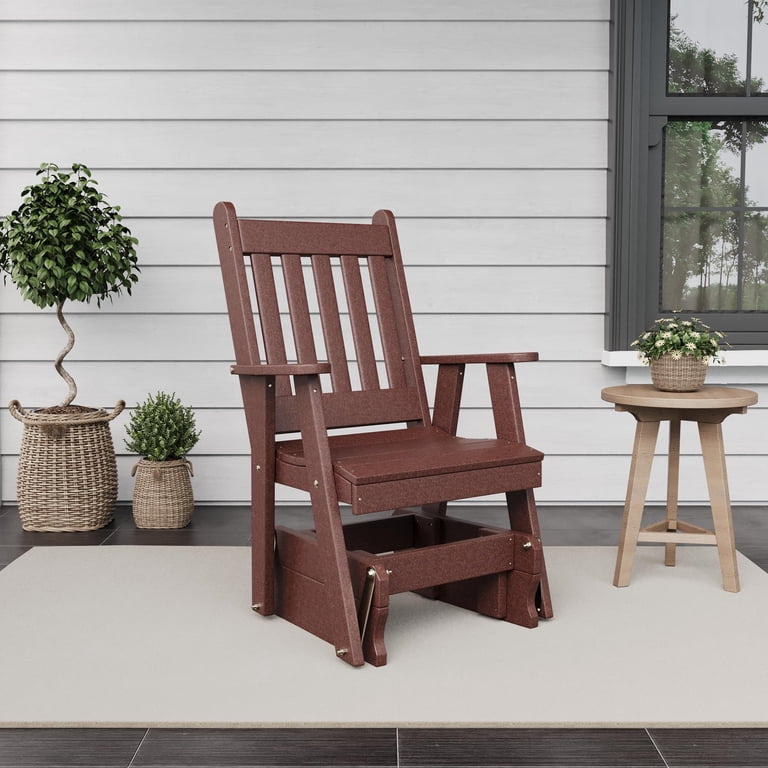 amish cherry glider rocker
