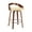 Cream and Walnut, variant on Sonia 26" Counter Height Swivel Cream Faux Leather and Walnut Wood Bar Stool