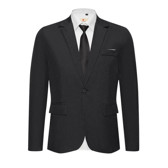 Daolelai Plus Size Men's Business Casual Suits Slim Fit Blazer