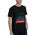 thumbnail image 2 of Bingfone Congratulation Graduate Men'S Loose Fit Short-Sleeve Pocket T-Shirt, 2 of 7