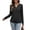 Black, variant on Womens Lightweight Henley Sweatshirt Long Sleeve Notch V Neck Pullover Ribbed Banded Hem Tops Athleisure for Fall Winter Travel Daily Wear, Purple, S