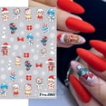 thumbnail image 4 of Pegatina de Arte de uñas de alce en relieve 5D, decoración de manicura de Papá Noel, copo de nieve, hombre de jengibre, deslizador grabado, lindo, Navidad, Invierno, 4 of 4