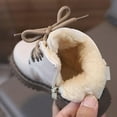 thumbnail image 6 of OWUUcdse Girls Thermal Snow Boots, Lace Up Non-Slip Thermal Fleece-lined Shoes for Cold Weather Beige Size 11 (Little Kids), 6 of 7