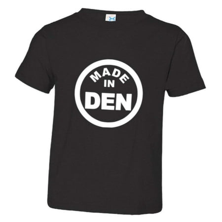 

PleaseMeTees™ Toddler From Born Made In Denver CO Logo Label Tag HQ Tee