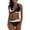 White, variant on Cathalem Women's Bikini Set Two Piece Swimsuits High Waisted Scoop Neck Spaghetti Adjustable Straps Textured (White,S)