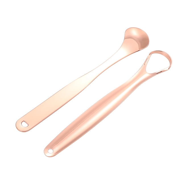 Raspador de lengua recubierto, 2 piezas Limpiador de lengua de acero inoxidable Raspador de lengua de acero inoxidable Diseñado para precisión
