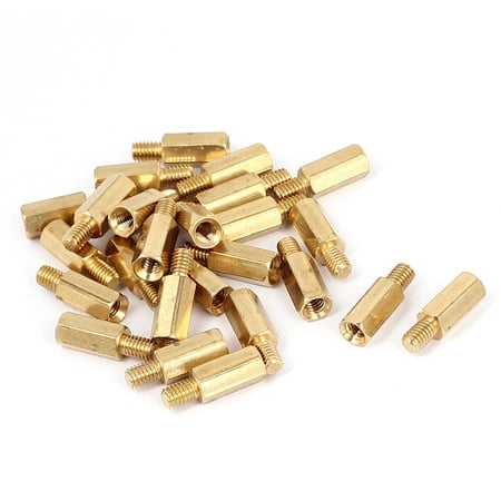 Unique Bargains 50 Pcs M4 12+6mm Filetage Femelle Mâle