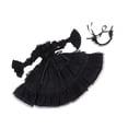 thumbnail image 1 of Victoriana de Manga Burbuja Princesa con Cinta de Cabello de Disfraz Decoraciones para 1/3 Modelo de Lolita Negro yotijar Vestido de Muñecas de 60 cm, 1 of 10