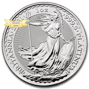 Great Britain 1 oz Platinum Britannia Coin BU Random Year