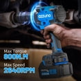 thumbnail image 2 of Llave de Impacto Eléctrica Inalámbrica AZZUNO 1/2" 800N.m Sin Escobillas, 2 of 8