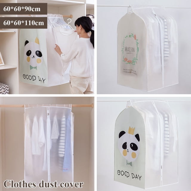 Muyoka Fundas translúcidas para ropa, impermeables, con cremallera, traje colgante, chaqueta, bolsa de ropa, protector de ropa lavable y reutilizable para uso en viajes en el hogar Muyoka Hogar
