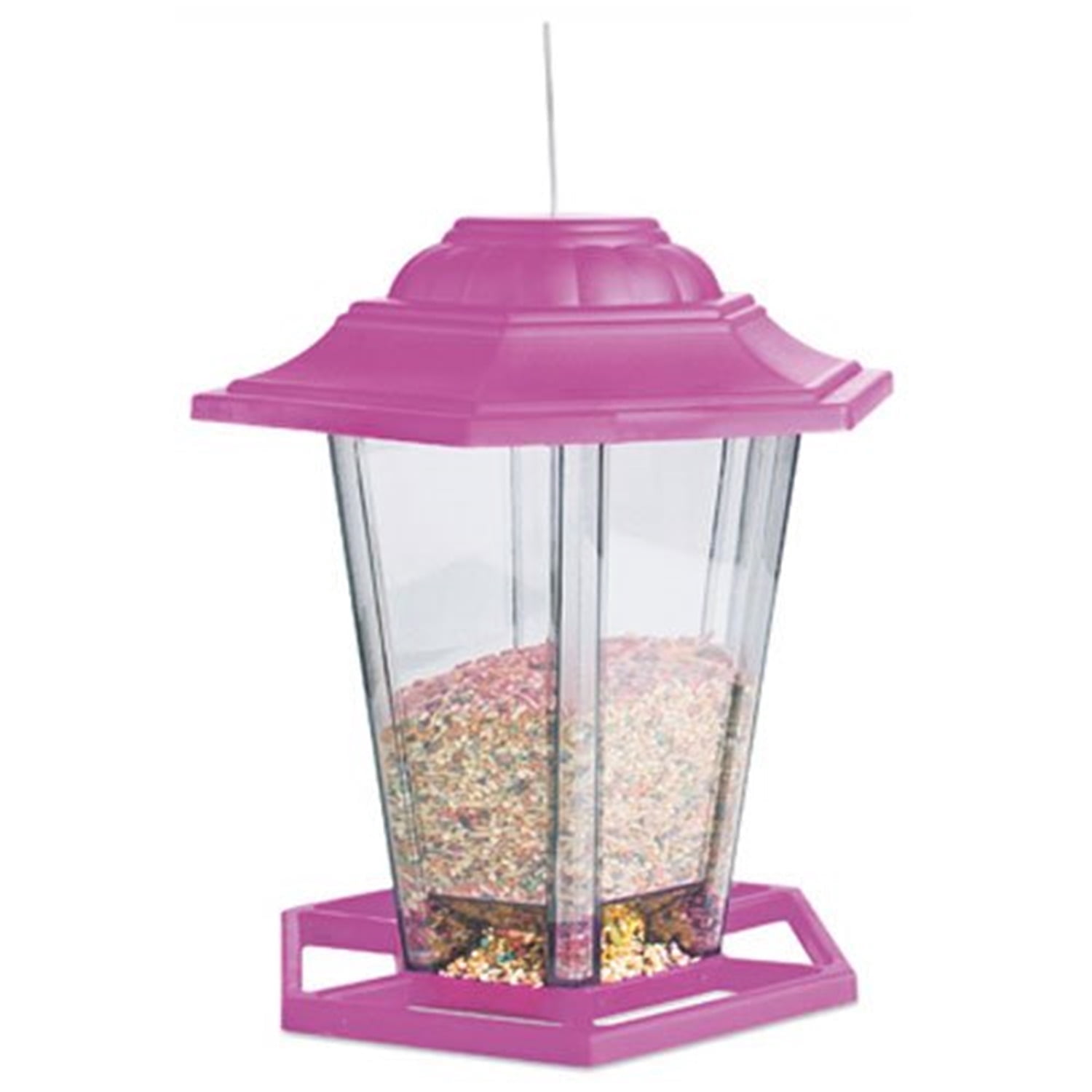 WOODLINK Mixed Seed Lantern Bird Feeder, Assorted Colors, 1.5 Lb. NA19971