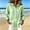 Green, variant on Puntoco Women's Hooded Button Down Shirt Jacket, Long Sleeve Pocket Loose Linen Look Sun Protection Beach Cover Up Cardigan Blouse White XL