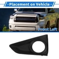 thumbnail image 3 of Parrilla de luz antiniebla frontal izquierda No. 521280P040 cubiertas de luz antiniebla inferiores para Toyota MarkX 2013-2017 ABS negro 1 Pc, 3 of 6